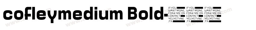 cofleymedium Bold字体转换